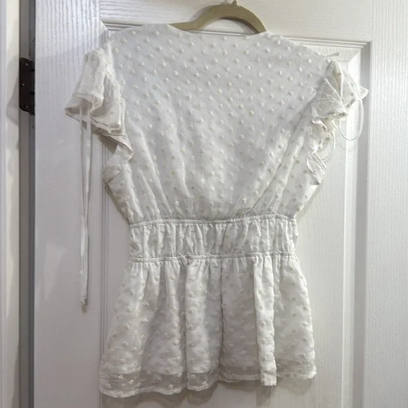 g.p.d White Ruffled Blouse - Picture 3 of 3